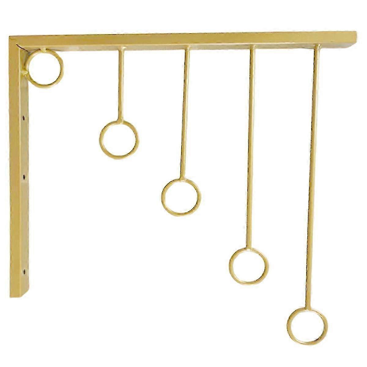 Gold Iron Wall Hook Rack