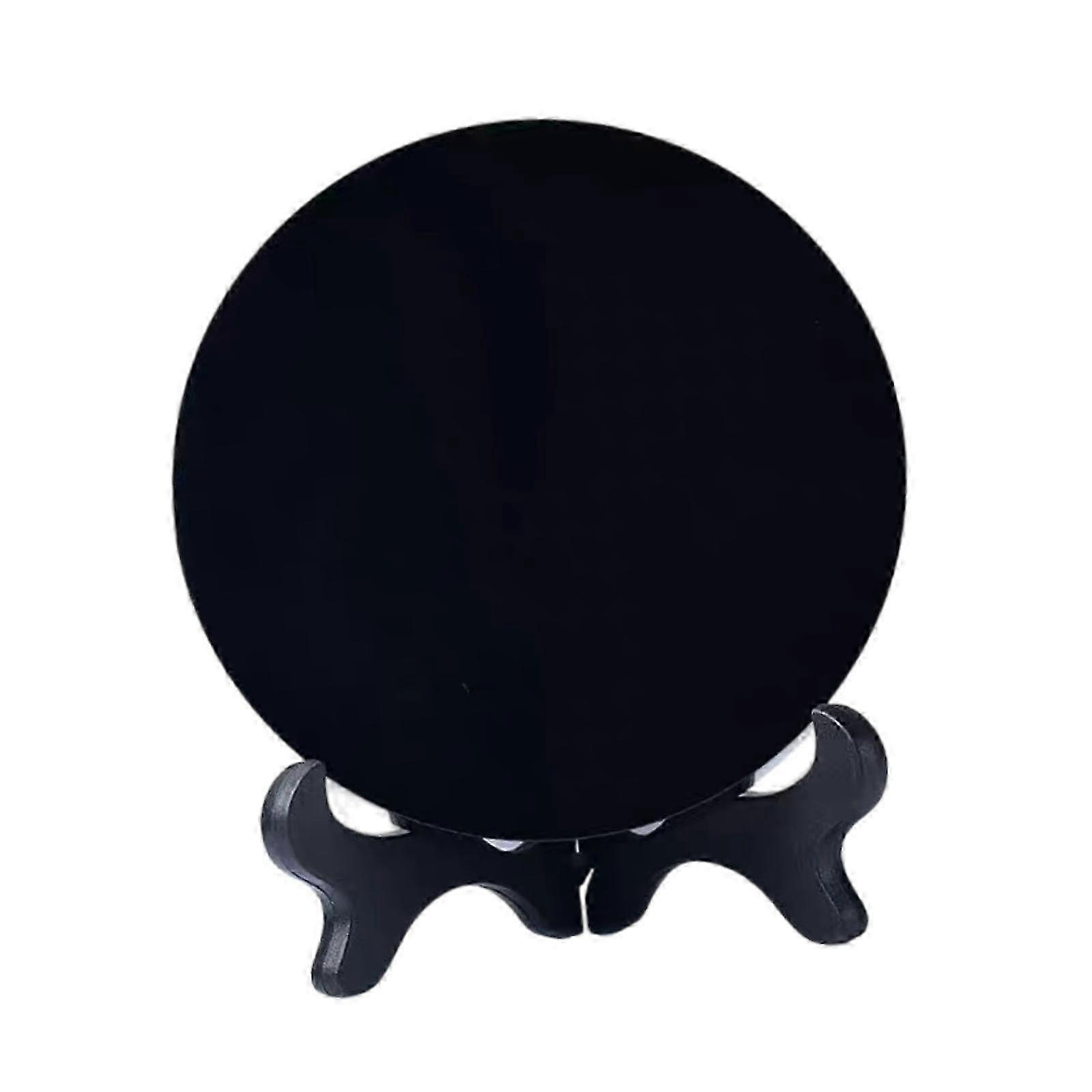 4cm Obsidian Scrying Mirror Disc