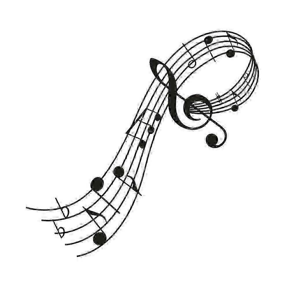 Black Music Notes Interior Wall Sticker