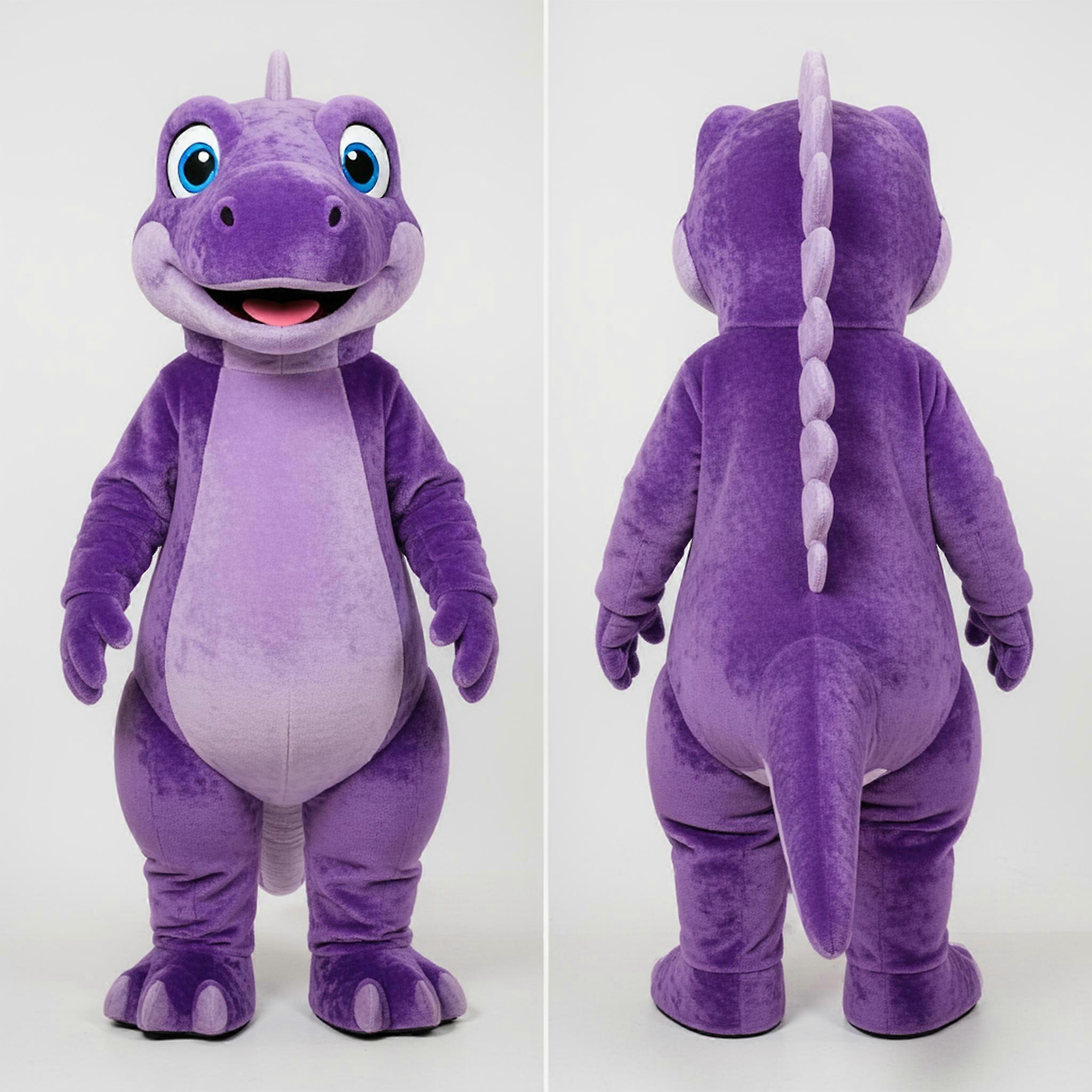 MASTICOT Purple Friendly Iguanodon Mascot