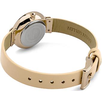 Karen millen Quartz Analog Woman Watch with KM131CRG Synthetic Leather Bracelet