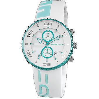 Jet Aluminium Chrono Watch for Unisex Analog Japanese Quartz with Silicone Bracelet MD4187AL-51