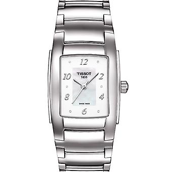 R.tissot ms t10 esf.nacar Quartz Analog Woman Watch with Stainless Steel Bracelet T0733101111600