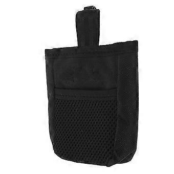 Portable Dog Puppy Walking Bag for Storage with Hook Black