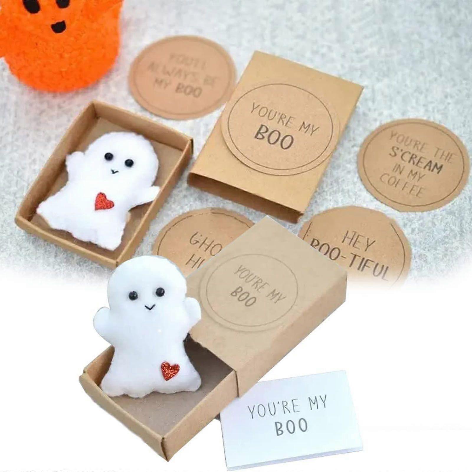 Cute Felt Ghost Gift Box for Halloween Decorations