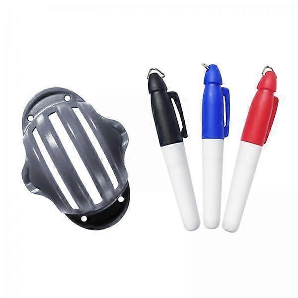 2x golf Ball Marker Stencil Alignment Tool 3 Drawing Marker