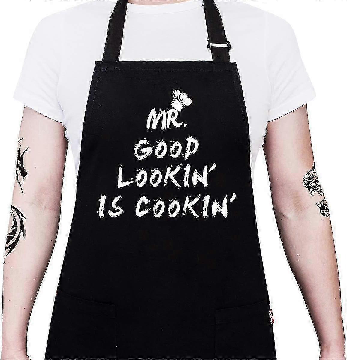 Spacious Pocket Bib Apron Adjustable