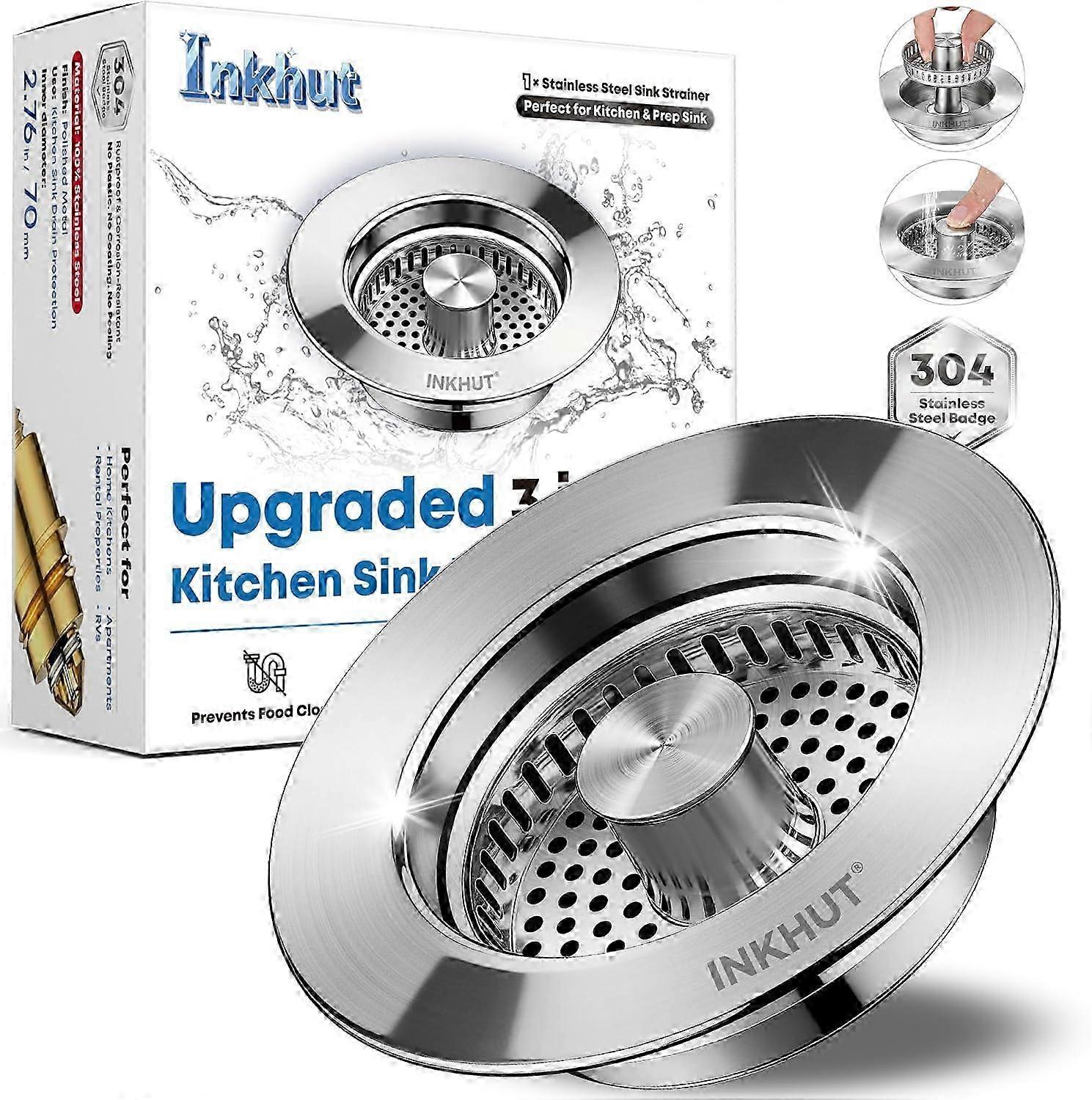 Spring-Loaded 3-in-1 Stainless Strainer