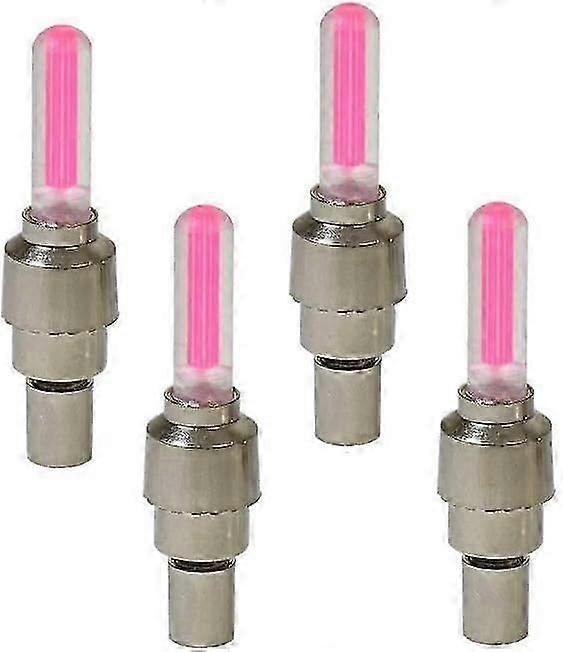 Pink Motion-Activated Valve Stem Lights