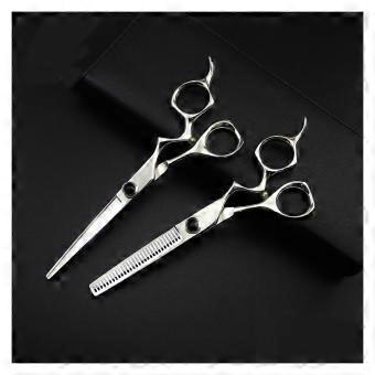 Professional Hair Cutting Scissors Black Stainless Steel Sharp Blades Ergonomic Hairdressing Shears for Salon and Home Use