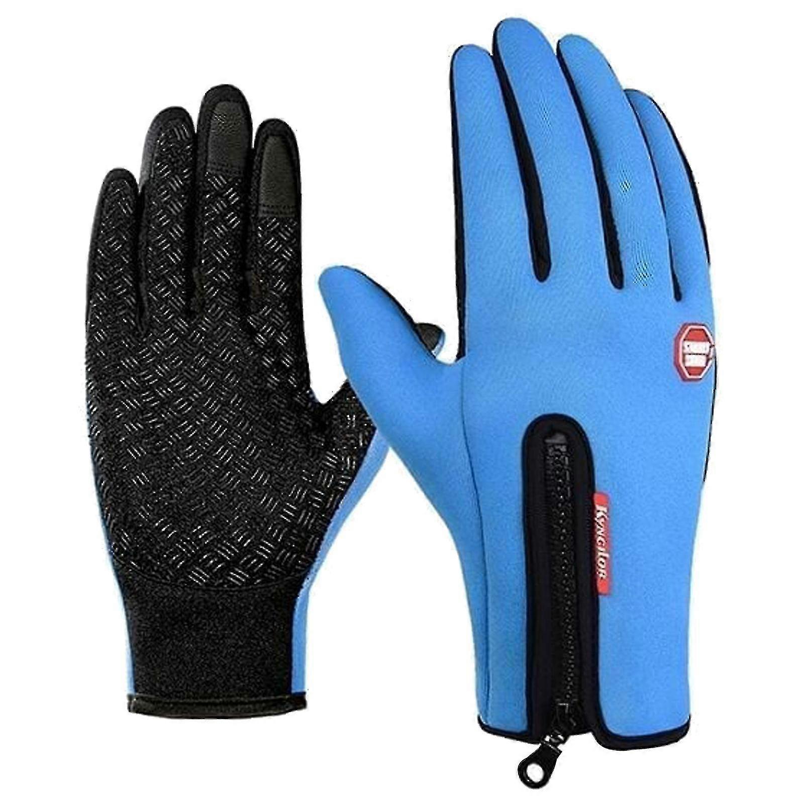 Winter Warm Windproof Waterproof Fleece Lined Thermal Touch Screen Gloves