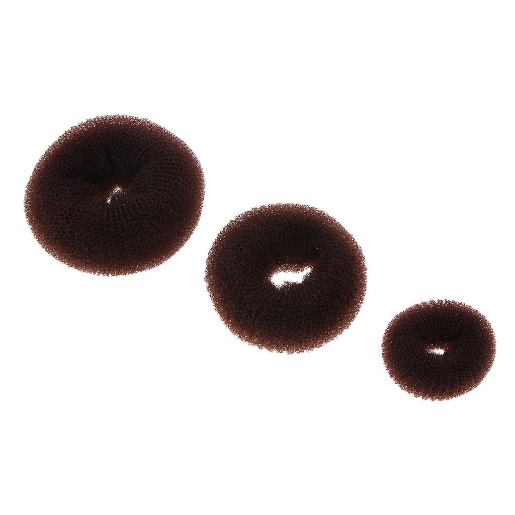 3 Size Hair Styling Donut Bun Maker Ring Style Bun Scrunchy Sock Poof Bump