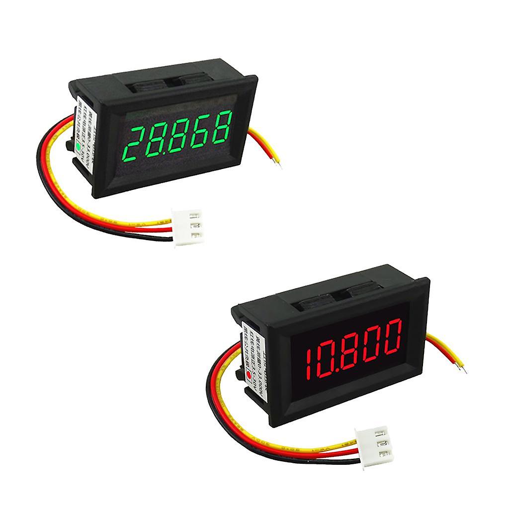 DC 3.5-30V Mini 5 Digit Digital LED Voltmeter Volt Meter Panel Car Red+Green