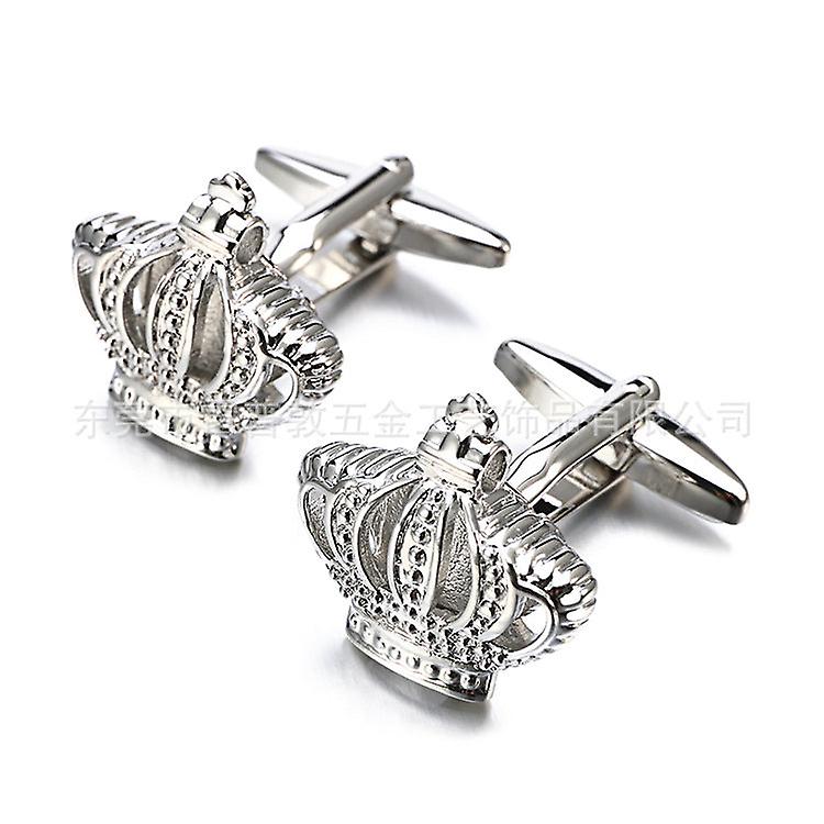 Abotoaduras masculinas Coroa francesa Abotoaduras Unha Nobre e elegante Abotoaduras