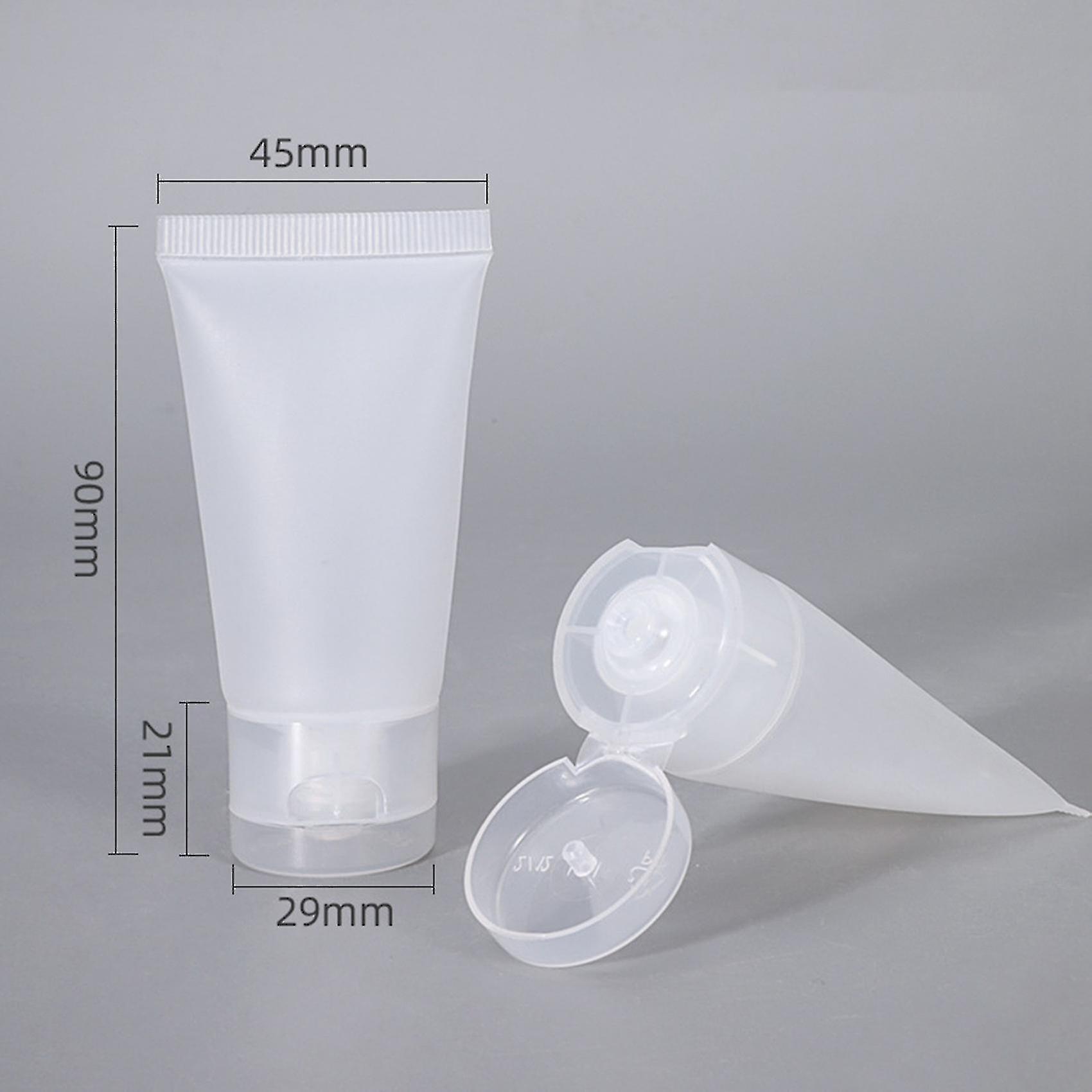 5 Pieces 30ml Travel Tube Squeeze Cosmetic Container Twist Cap Cream Lotion Plastic