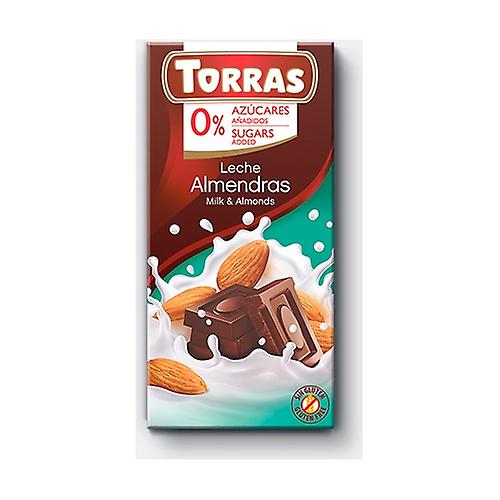 Milk chocolate and almonds 75 g (Chocolate - Almond)