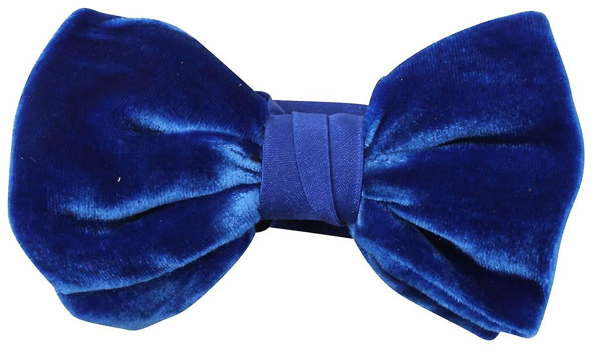 Knightsbridge Neckwear Velvet Bow Tie - Royal Blue