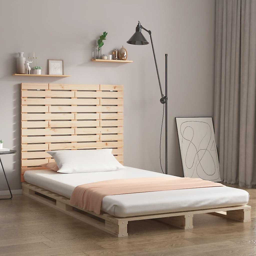 Wall headboard 96x3x91.5 cm solid pine wood