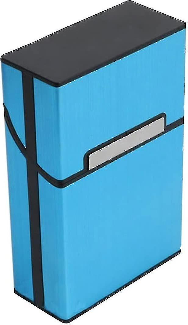 Light Aluminum Cigarette Box (blue)
