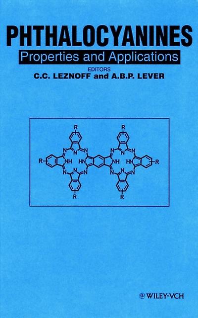 Phthalocyanines by Leznoff Paperback Book