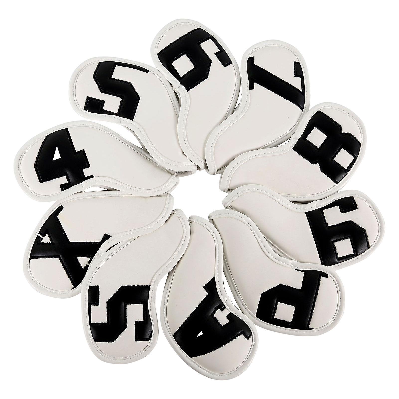 10 piezas Golf Iron Head Covers Protección Guard Iron Putter Equipment