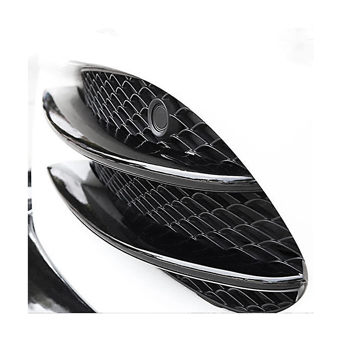 Front Fog Lights Trim Strips Bumper Lip Splitter Spoiler For C Class W205 C180 C200 C250 C260 C300