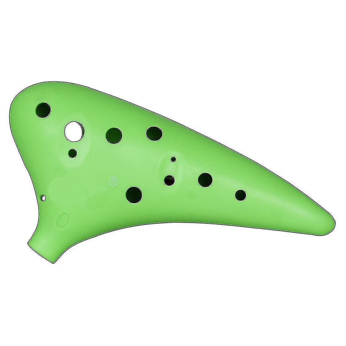 Wind Instrument C Key Abs12 Hole Ocarina With Flannel Storage Bag