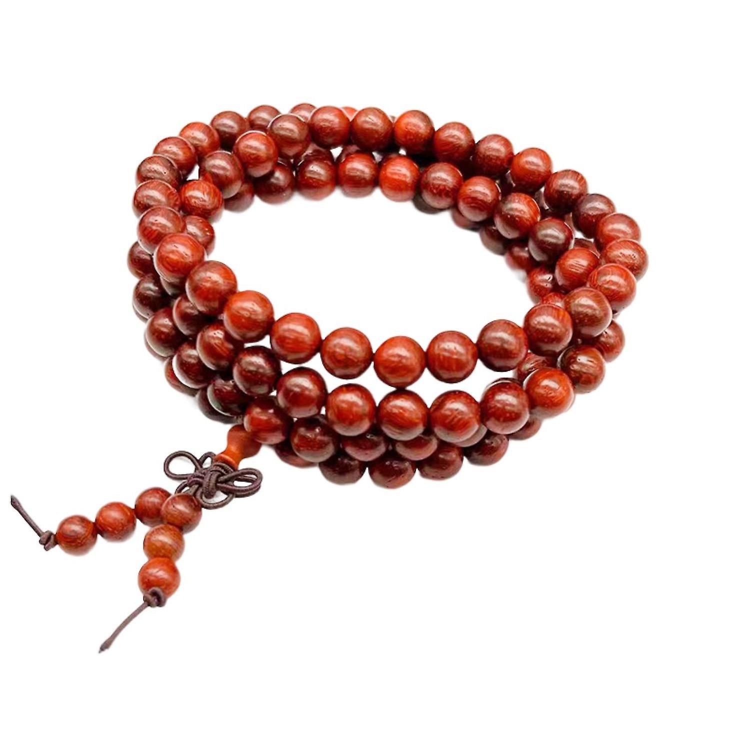 Merryso Bracelet de perles rétro Vintage guérison apaisante Multi couche ethnique Bracelet en bois d