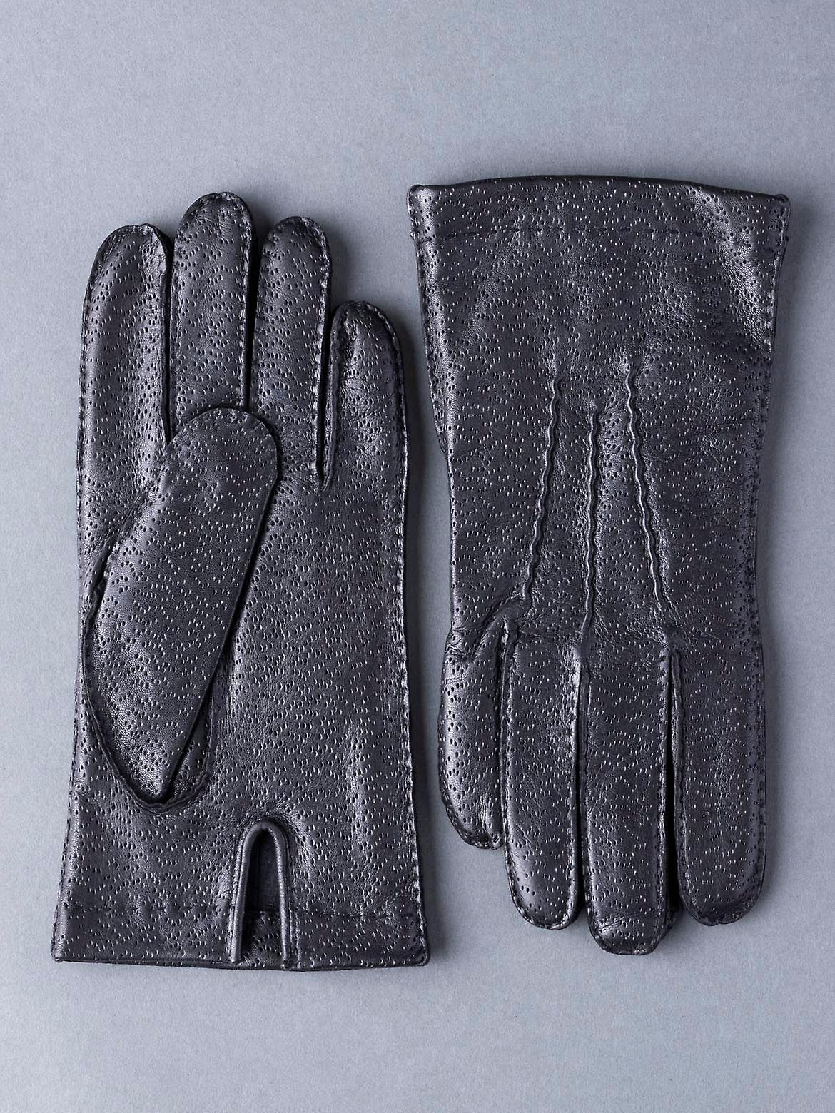 Phil Leather Gloves in Black