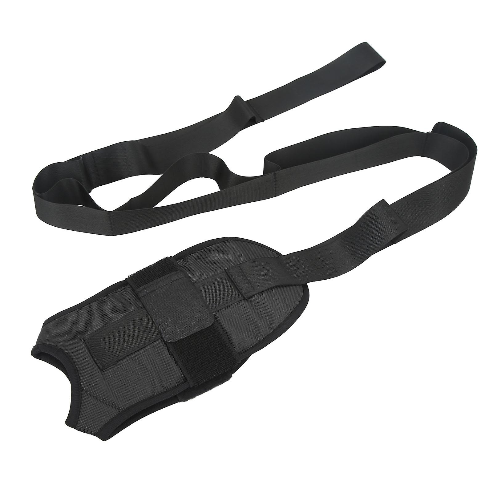 Leg Stretcher Strap Bundle Foot Stretch Belt for Ankle Rehabilitation Training Yoga Shaping Black