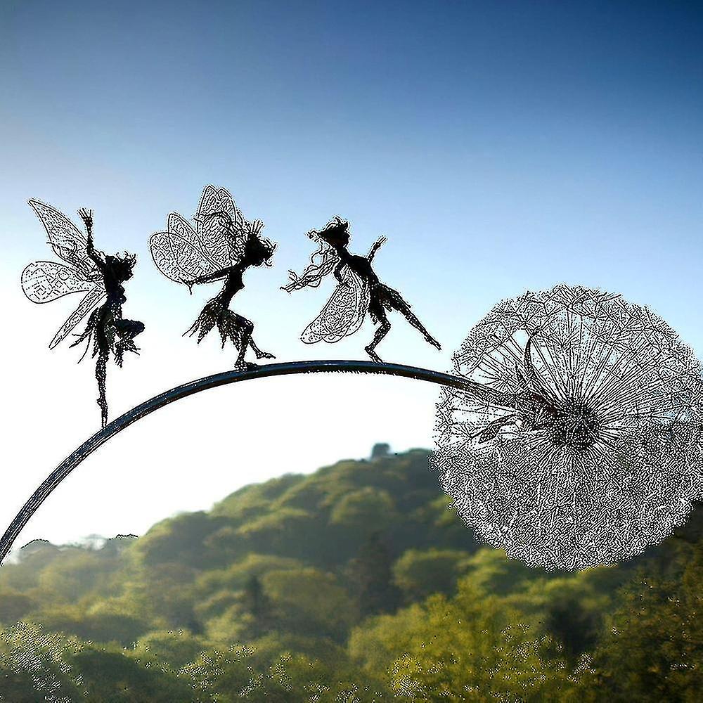 المنحوتات حديقة خرافية حصة الجنيات والهندباء الرقص معا