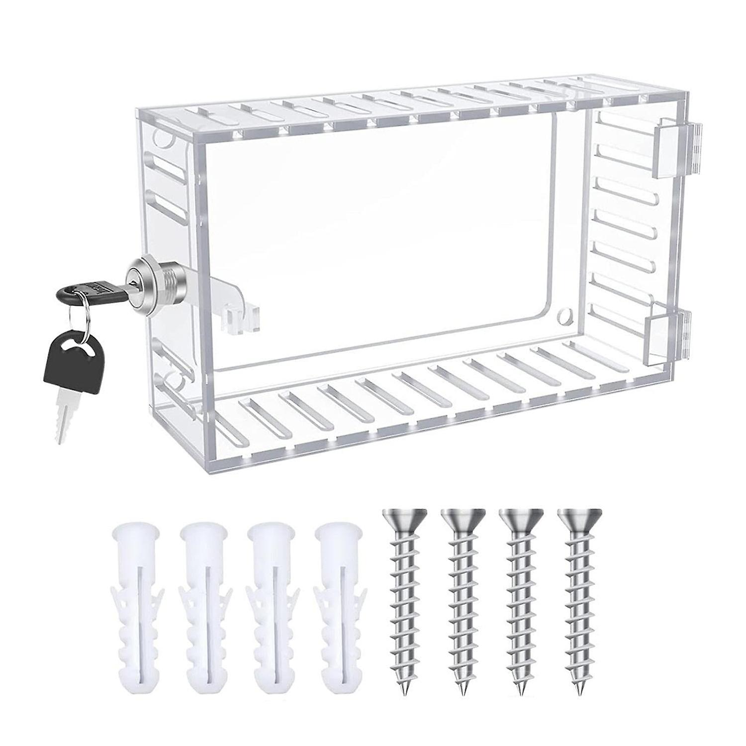 Thermostat Cover with Key Lock Transparent Simple Installation Universal Thermostat Lock Box Thermos