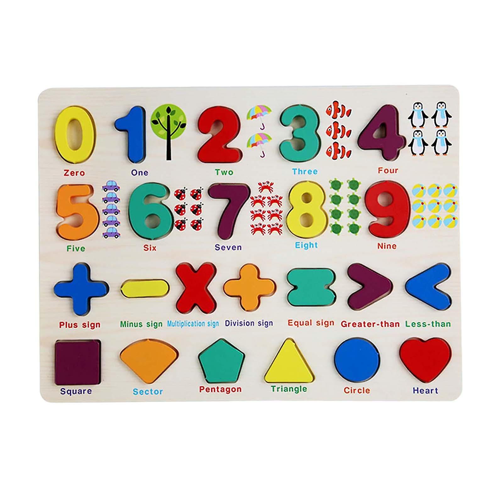 Batoľatá drevené puzzle Učenie Puzzle Hračky pre 3 4 5 rokov Dievčatá Chlapci L Čísla Tabuľka