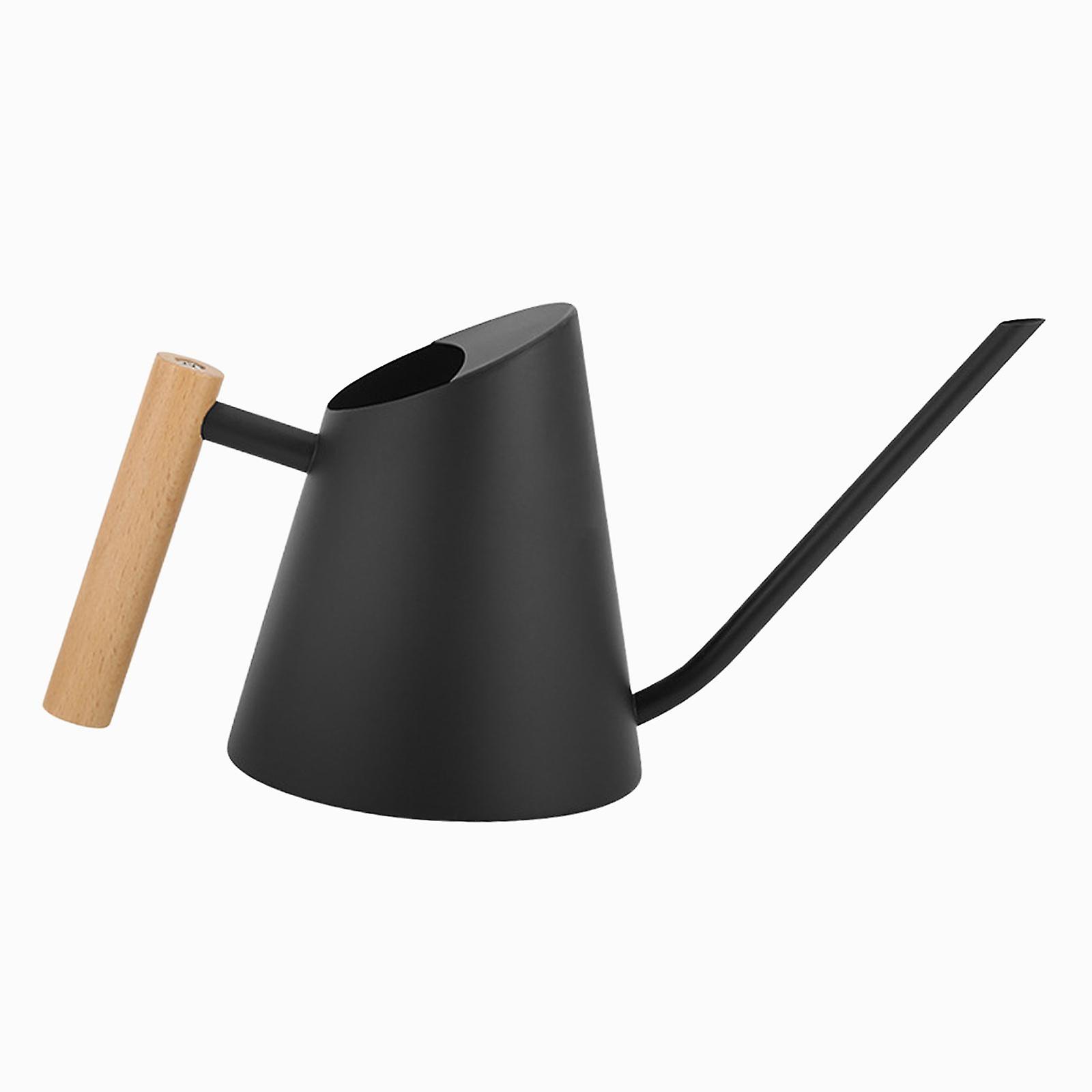 Annaffiatoio in acciaio inossidabile con bocca lunga 900 ml per bonsai da giardino domestico bianco