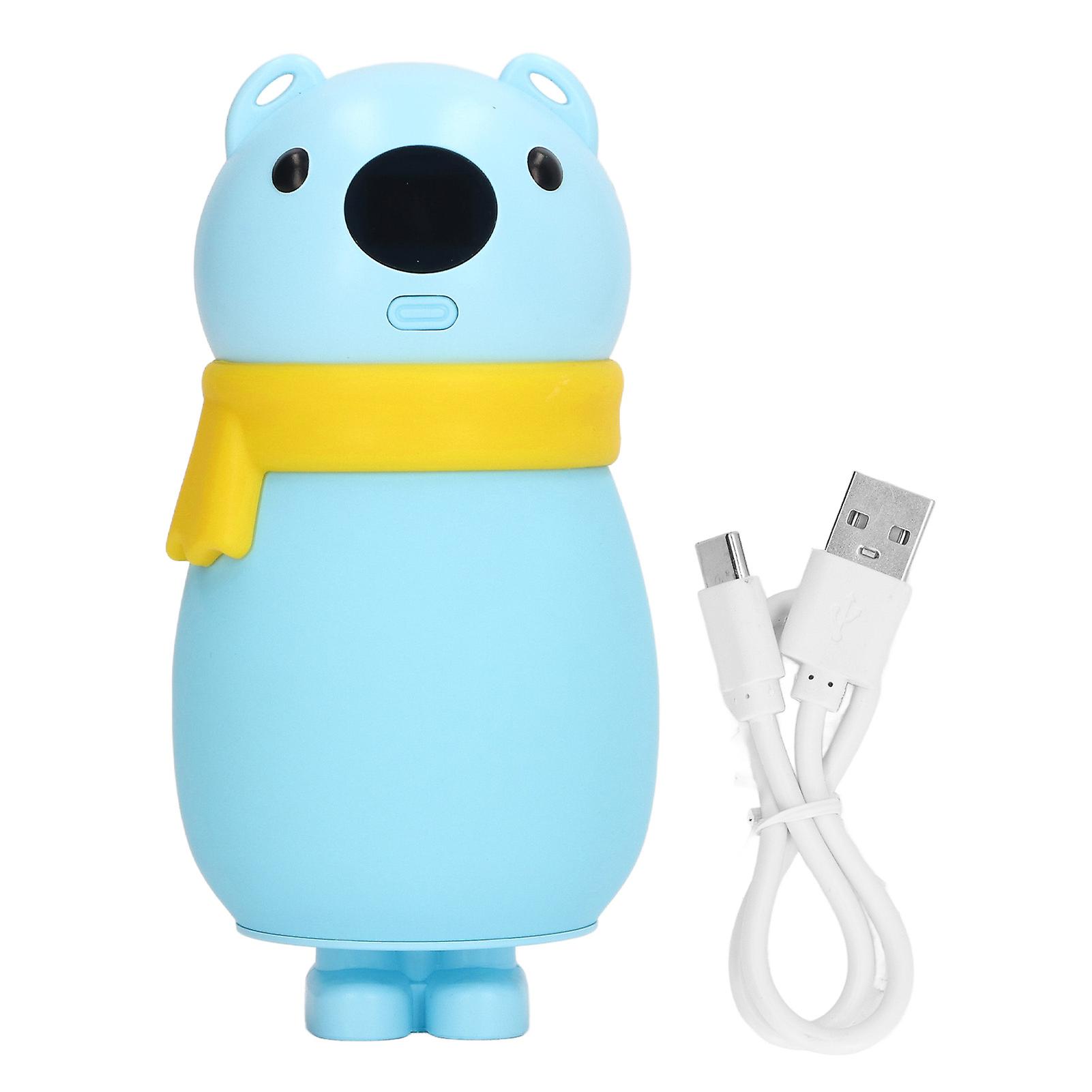 Hand Warmer USB Rechargeable Three Level Temperature Adjustment Digital Display Mini Portable Hand Warmer Blue