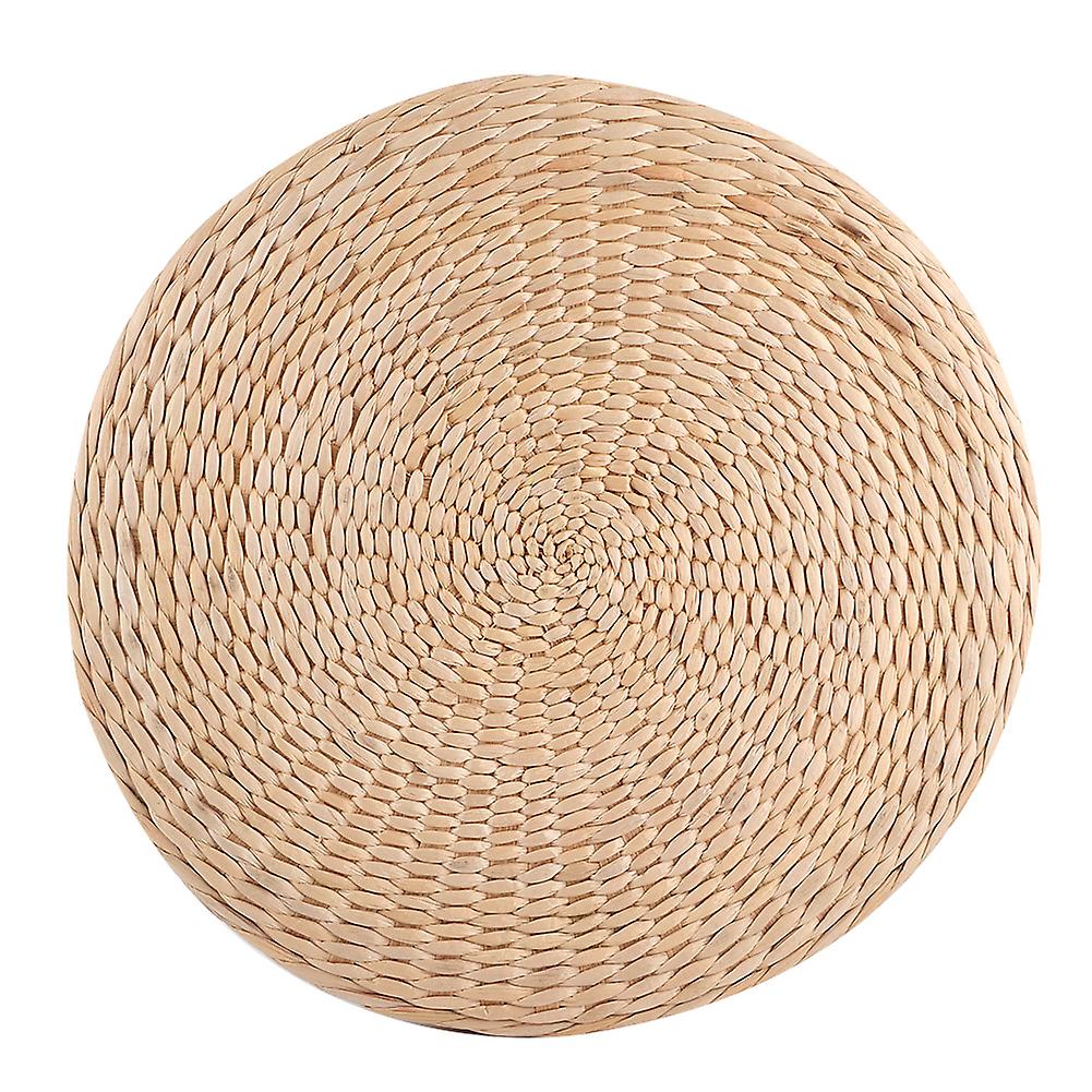 Coussin rond épais tissé à la main de style japonais, pouf pour décoration de baie vitrée