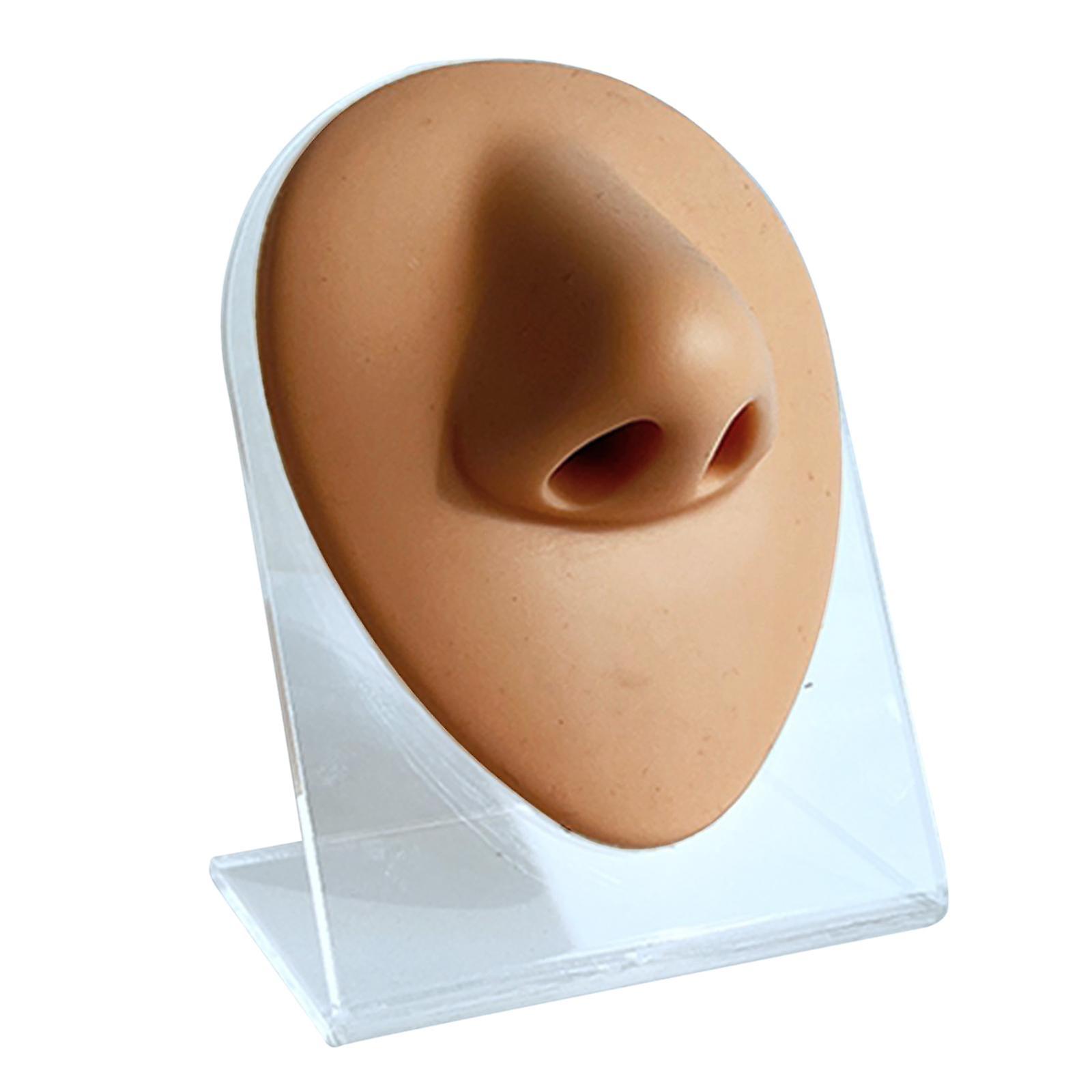 Soft Silicone Nose Model Simulation Flexible Human Model for Teaching Tool Normal Skin Color