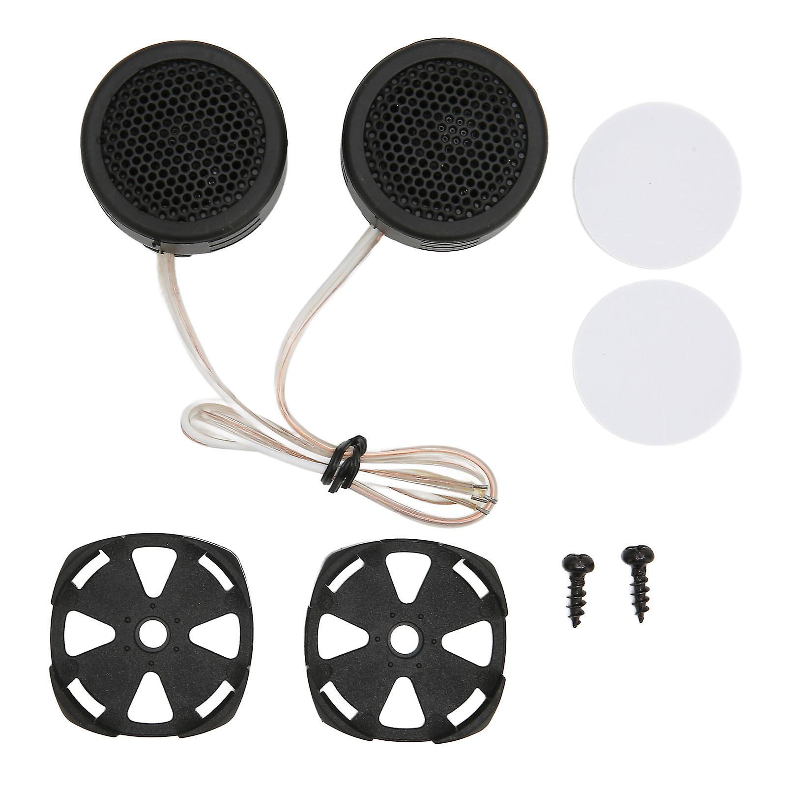 2 Pcs Car Tweeters 97dB 500W Dome Interior Stereo o Loudspeaker with Base for Sound System