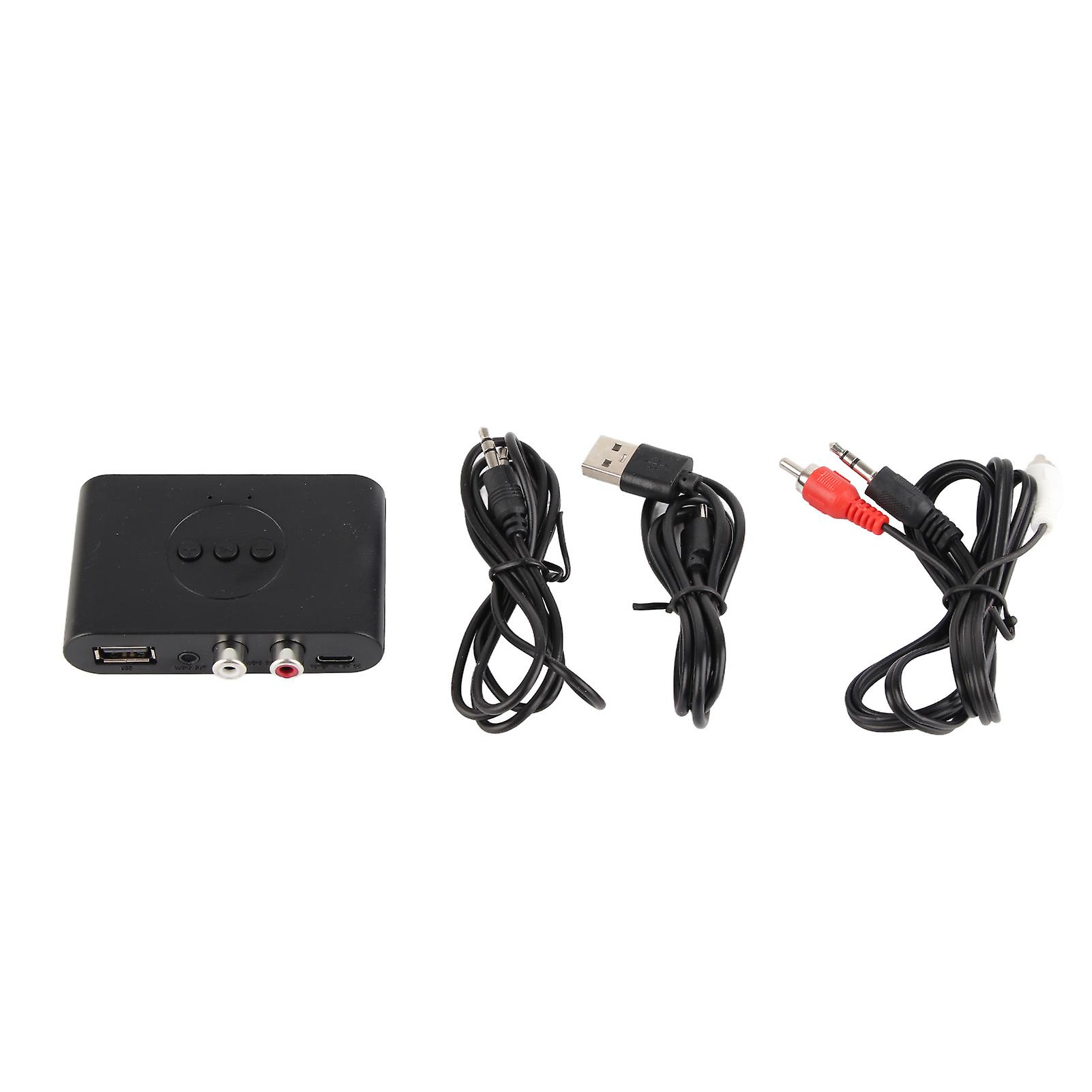 NFC Bluetooth 5.2 Receiver 3.5mm 2RCA Jack Support U Disk Playback USB Bluetooth Sound Adapter for Car Speakers