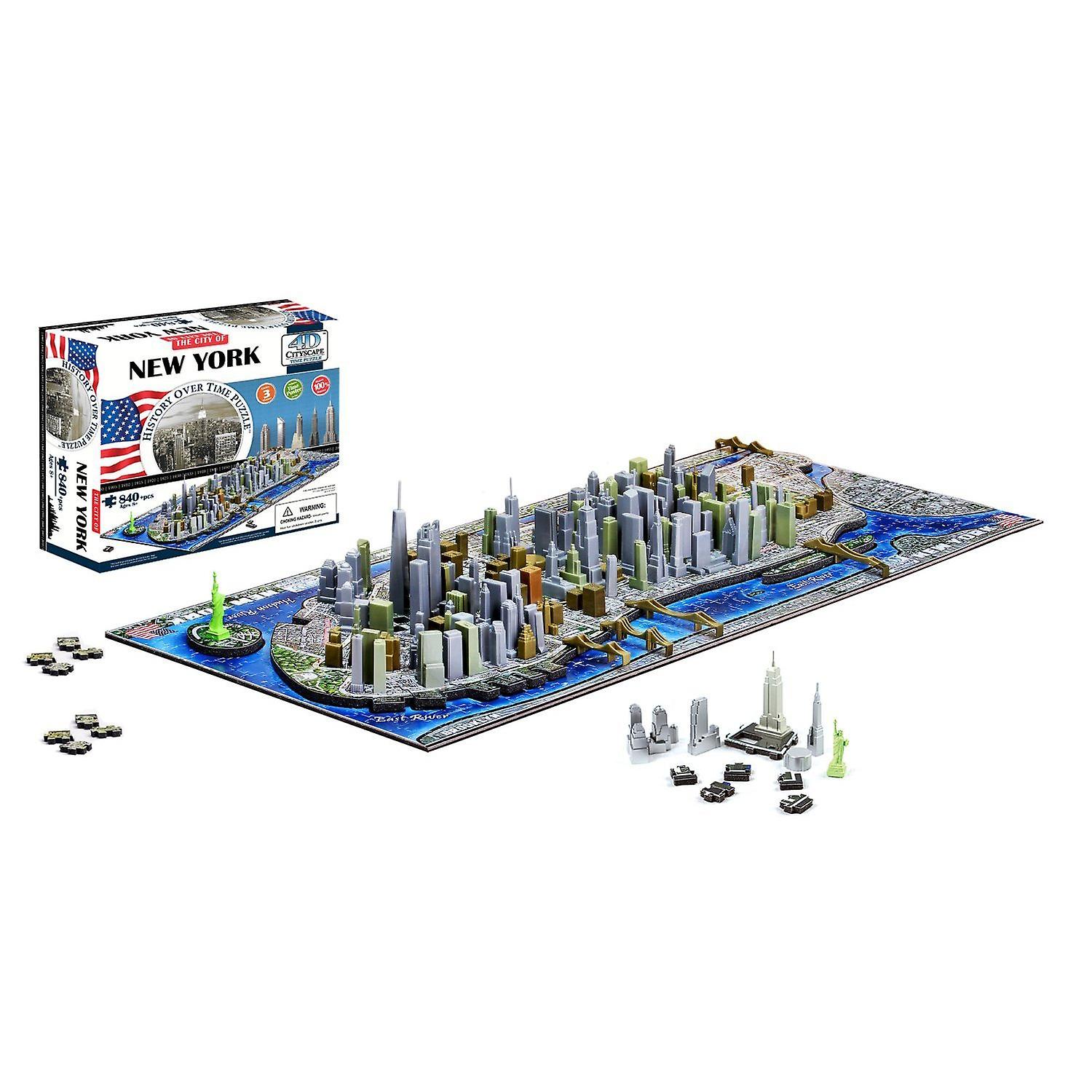 4D Cityscape - New York 840pc Puzzle