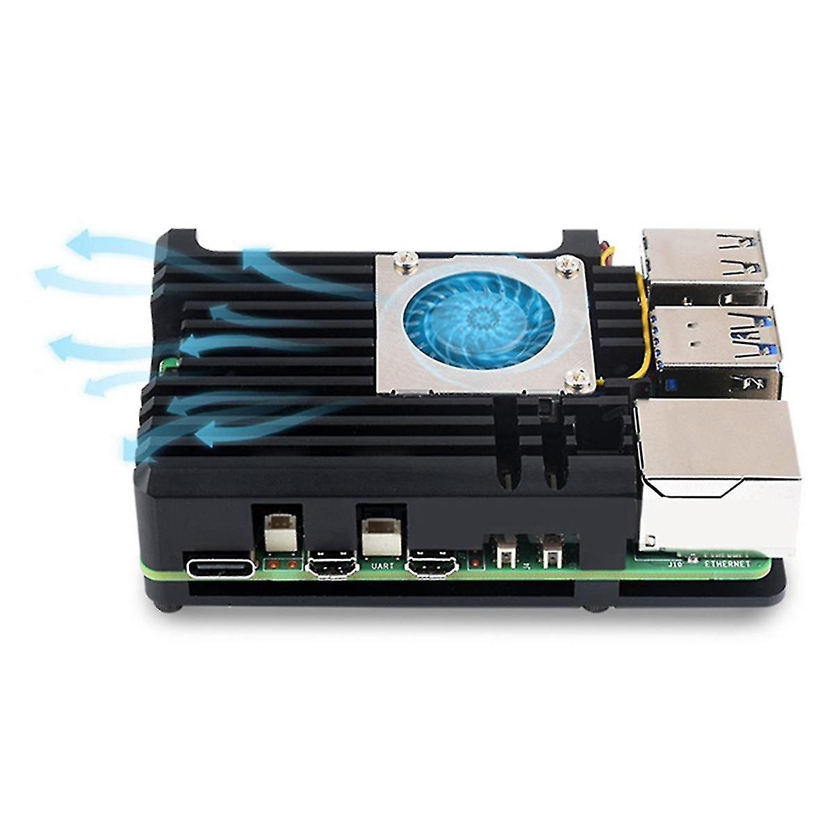 For 5 Aluminum Alloy Case Kit With Single Fan Protective Case For 5 Cooling