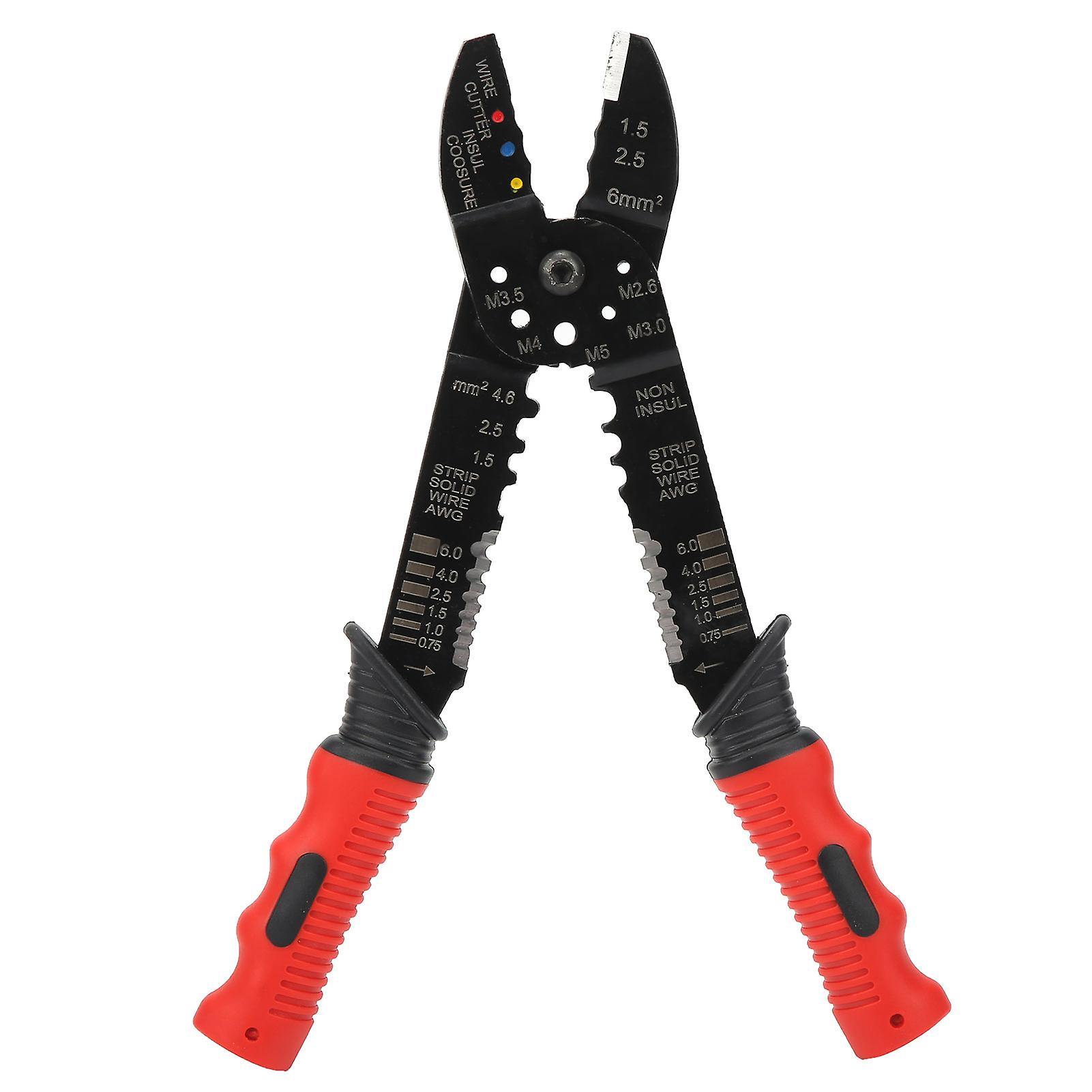 Multi-Function Industrial Crimping Tool for Terminal Crimping and Stripping (FS051)