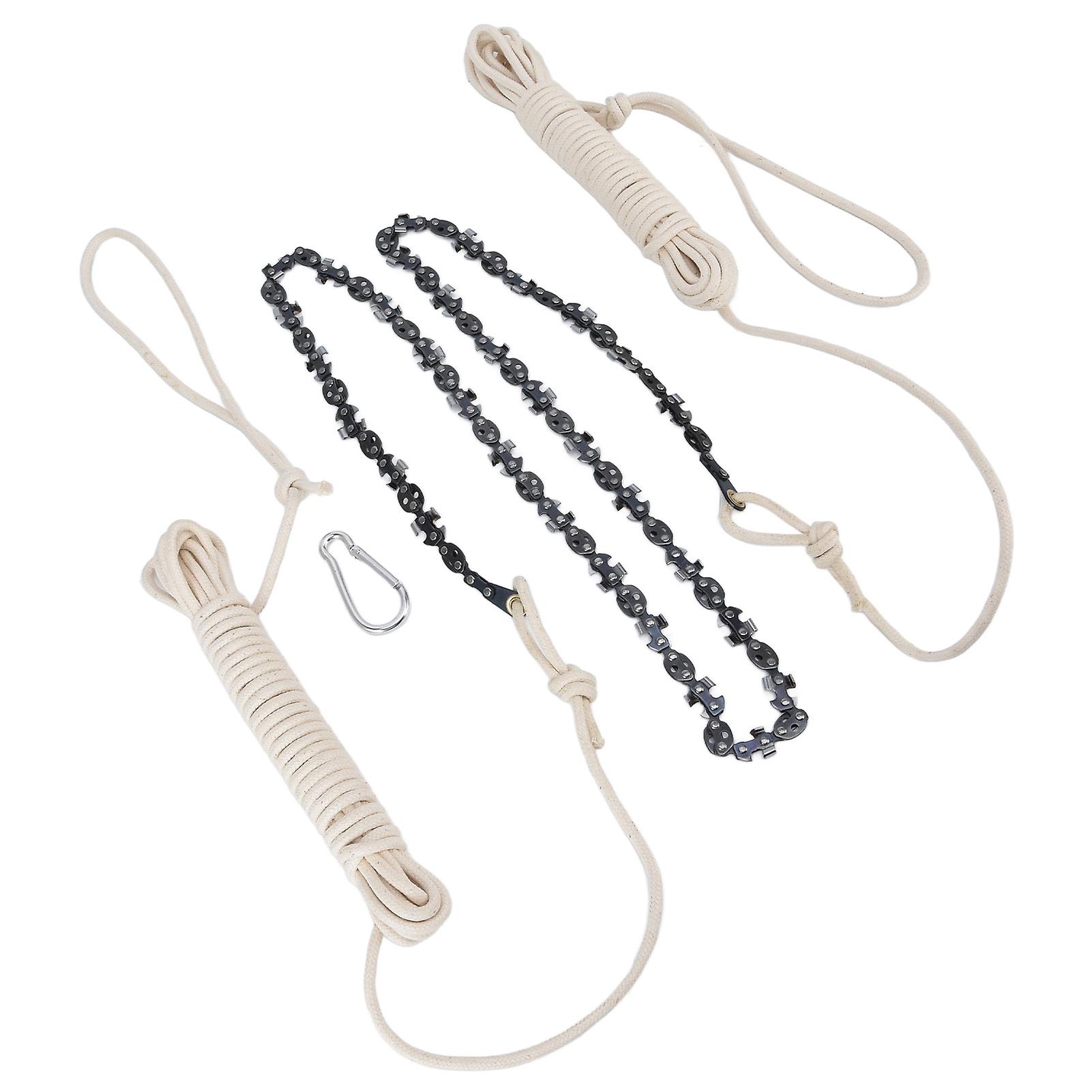 High Reach Hand Rope Chainsaw Hand Rope Chainsaw High Reach Tree Limb Easily Branches Cut Logging 64 Sections 62 Teeth 48in