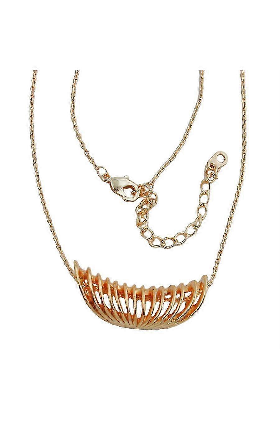 Necklace Spiral Pendant Copper Colored - Gl01203