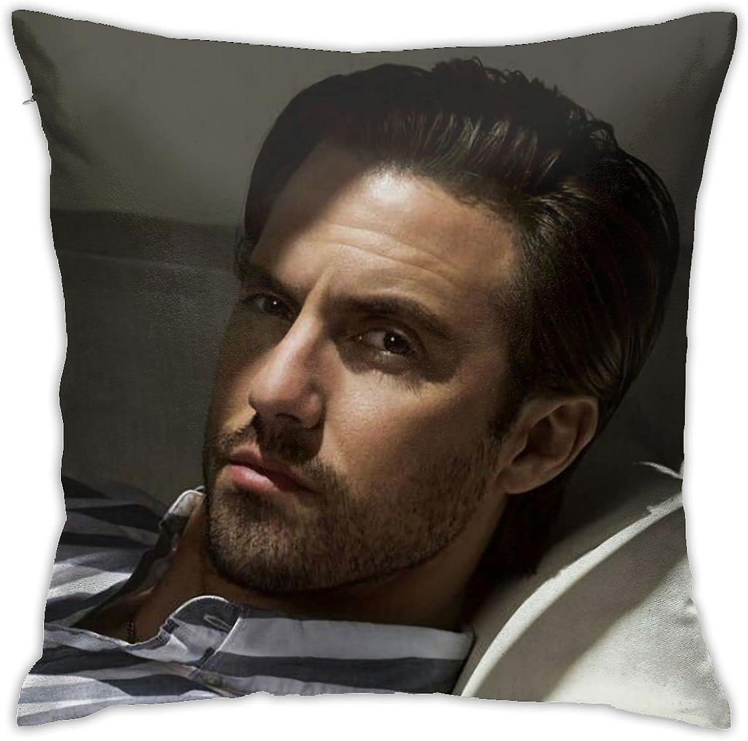 Milo Ventimiglia Pillow Covers Plush Surface Double Sided Printing Pillow case - 18x18 inch -[A2722]