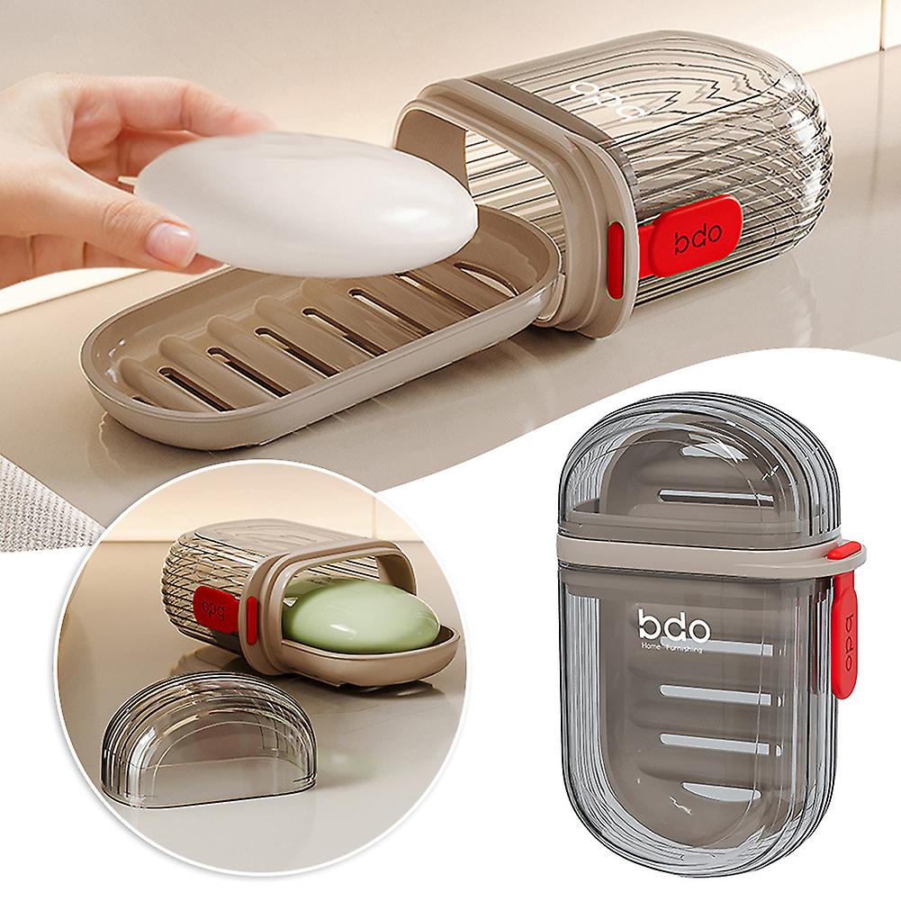 Travel Soaps Case with Sealed Cover Large Capacity Draining Soaps Box for Home/Travel