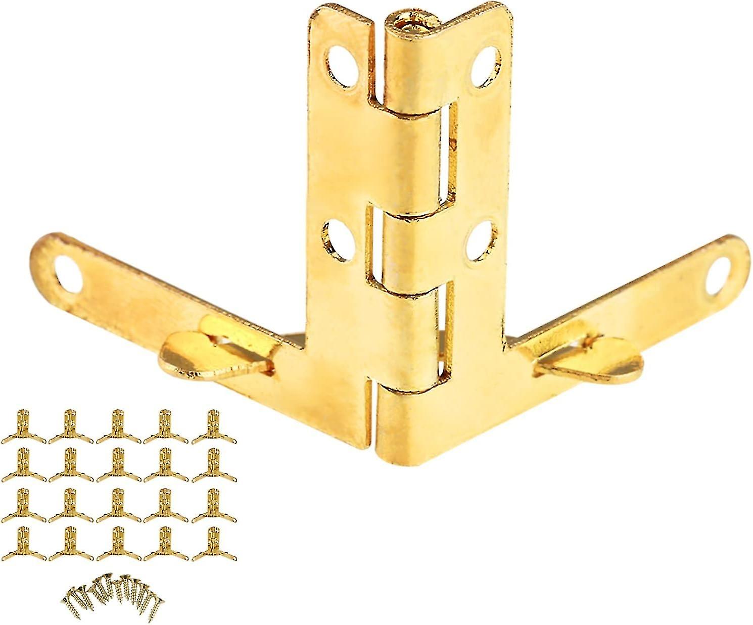 20 قطع الربيع المفصلي 90 درجة نقر الربيع المفصلي زاوية قوس لمجوهرات صغيرة ووتش حالة النبيذ خشبي W