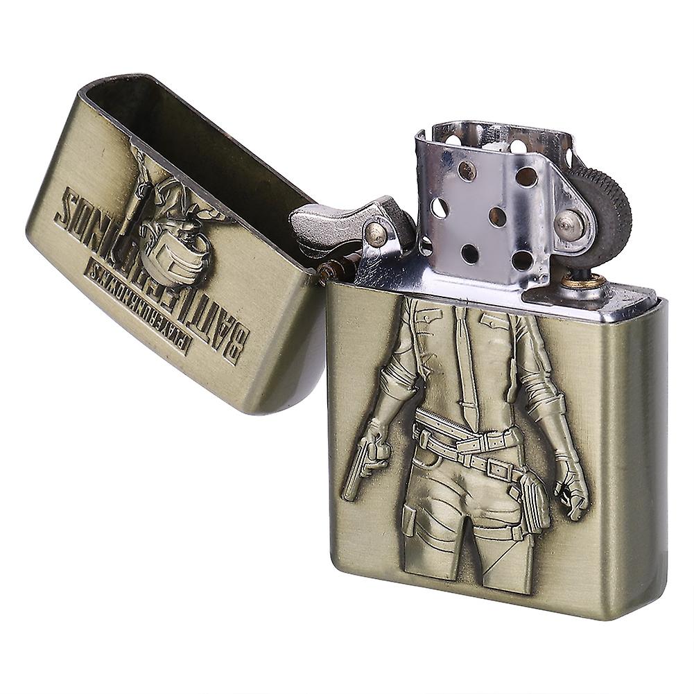 Metall Lätt Bärbar Robust Fashionabel Hållbar Cigarettändare (Pojke)
