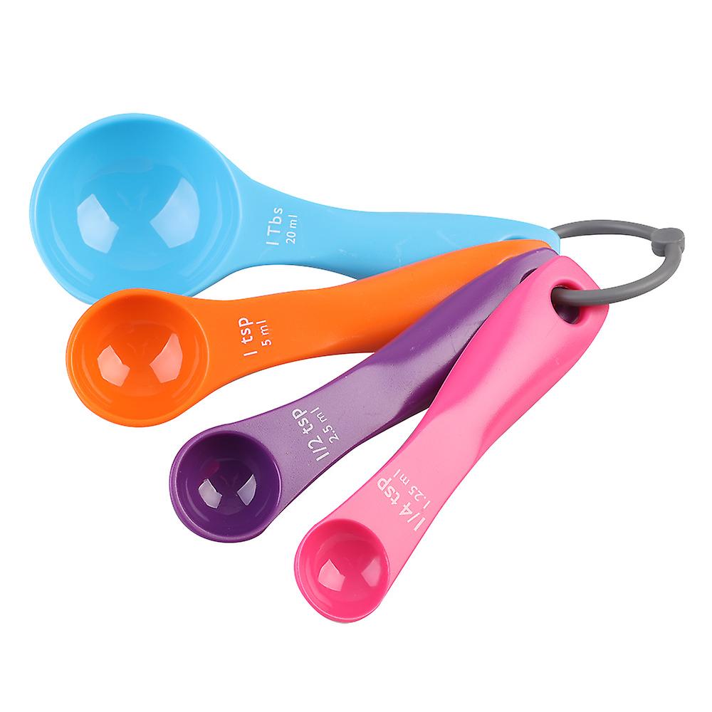 Appetito Multi-Coloured User-friendly Versatile Measure Spoons (Set of 4)
