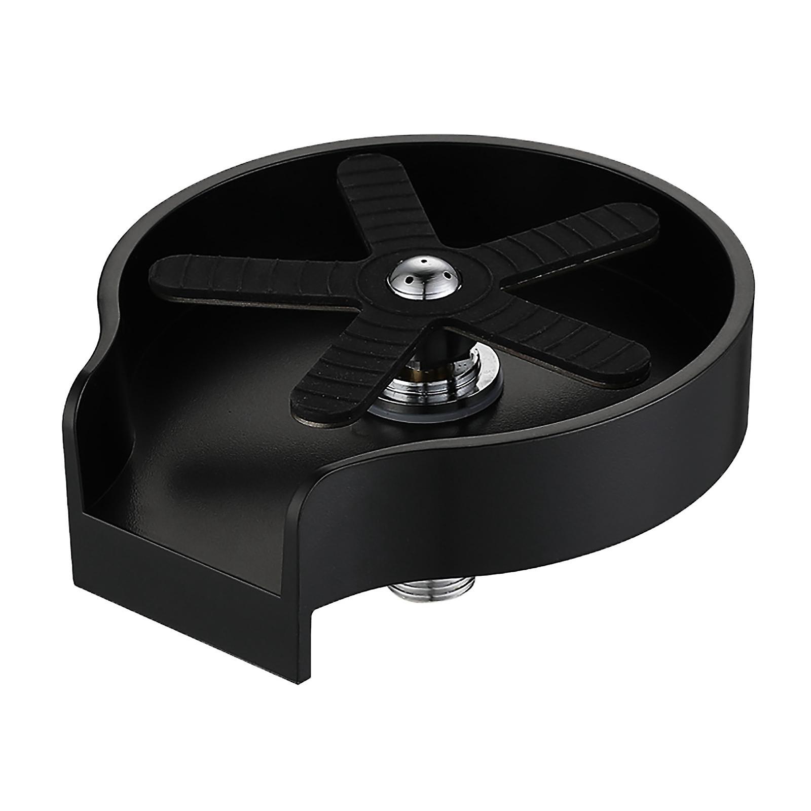 Pulitore automatico per rubinetto per rubinetti in vetro con vassoio nero